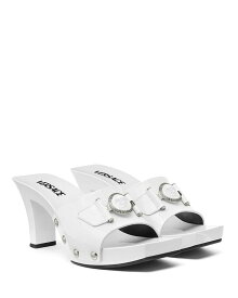 【送料無料】 ヴェルサーチ レディース サンダル シューズ Women's Medusa Medallion Heeled Sandals Optical White