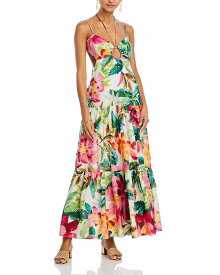 【送料無料】 ファーム レディース ワンピース トップス Painted Flowers Maxi Dress - 100% Exclusive Painted Floral Off White