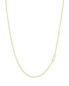 【送料無料】 アルジェントヴィーヴォ レディース ネックレス・チョーカー・ペンダントトップ アクセサリー Asymmetrical Initial Necklace in 18K Gold-Plated Sterling Silver 16" Gold/S