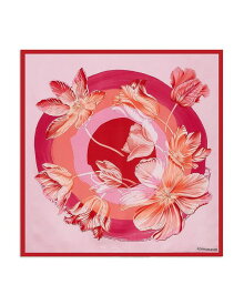 【送料無料】 フェラガモ レディース マフラー・ストール・スカーフ アクセサリー Tulip Print Silk Scarf Pink