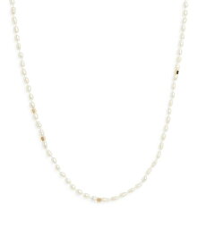 【送料無料】 オールセインツ レディース ネックレス・チョーカー・ペンダントトップ アクセサリー Cultured Freshwater Pearl Collar Necklace 17" White/Gold