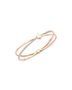 �|�����[�g ���f�B�[�X �A�N�Z�T���[ �u���X���b�g�E�o���O���E�A���N���b�g Pomellato 18K Rose Gold Iconica Diamond Crossover Bangle Bracelet Rose Gold �S�[���h