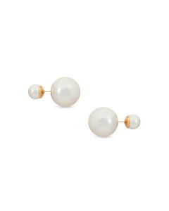 VV fB[X ANZT[ sAXECO Shashi Swarovski Pearl Double Ball Front to Back Earrings in 14K Gold Plated White zCg