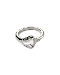 WEn[fB[ fB[X ANZT[ O JOHN HARDY Sterling Silver Pebble Diamond Heart Ring Silver Vo[