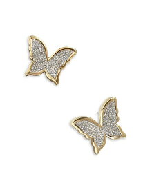 【送料無料】 バウブルバー レディース ピアス・イヤリング アクセサリー On The Fly Pave Butterfly Statement Stud Earrings in Gold Tone Gold