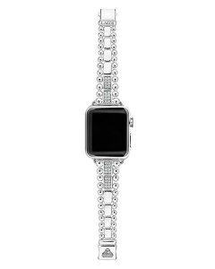 yz SX fB[X uXbgEoOEANbg ANZT[ Smart Caviar Diamond Apple Watch Bracelet 38-44mm White/Silver