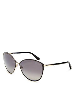 yz gEtH[h fB[X TOXEACEFA ANZT[ Penelope Polarized Cat Eye Sunglasses 59mm Shiny Rose Gold/Grey Gradient POLARIZED Lenses