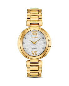 【送料無料】 シチズン レディース 腕時計 アクセサリー Capella Diamond Watch 34mm White/Gold