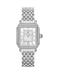 �~�b�V�F�� ���f�B�[�X �A�N�Z�T���[ �r���v MICHELE Deco Madison Mid Watch 29mm White/Silver �z���C�g