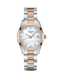 �����W�� ���f�B�[�X �A�N�Z�T���[ �r���v Longines Conquest Classic Watch 34mm White/Rose Gold �z���C�g