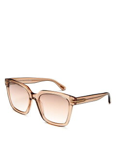 gEtH[h fB[X ANZT[ TOXEACEFA Shiny Rose/Brown Sand Gradient Tom Ford Women's Selby Square Sunglasses, 54mm
