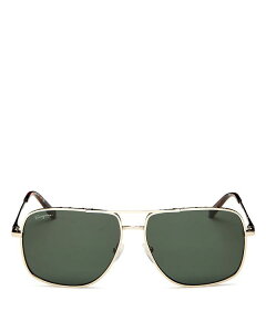T@g[ tFK Y ANZT[ TOXEACEFA Salvatore Ferragamo Men's Brow Bar Aviator Sunglasses 60mm Gold/Green O[