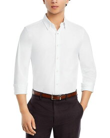 【送料無料】 ローヌ メンズ シャツ トップス Slim Fit Long Sleeve Commuter Shirt Business White