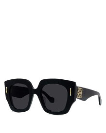 【送料無料】 ロエベ レディース サングラス・アイウェア アクセサリー Anagram Geometric Sunglasses 50mm Black/Gray Solid