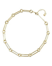 【送料無料】 バウブルバー レディース ネックレス・チョーカー・ペンダントトップ アクセサリー Emma Mixed Link Collar Necklace in Gold Tone 16"-19" Gold