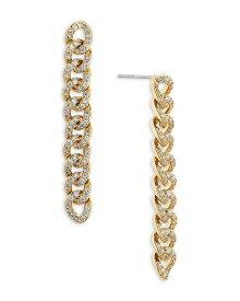 【送料無料】 ナディール レディース ピアス・イヤリング アクセサリー Twilight Pave Curb Chain Linear Drop Earrings in 18K Gold Plated Gold