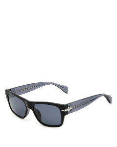 yz OAh{[ fB[X TOXEACEFA ANZT[ Rectangle Sunglasses 55mm Black/Blue Solid