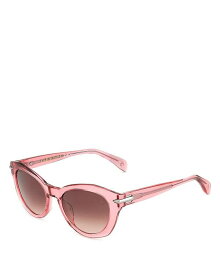 【送料無料】 ラグアンドボーン レディース サングラス・アイウェア アクセサリー Cat Eye Sunglasses 53mm Pink/Brown Gradient