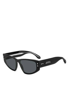 【送料無料】 イザベル マラン レディース サングラス・アイウェア アクセサリー Cat Eye Sunglasses 57mm Black/Gray Solid