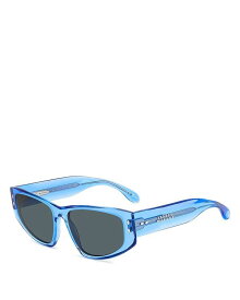 【送料無料】 イザベル マラン レディース サングラス・アイウェア アクセサリー Cat Eye Sunglasses 57mm Blue/Gray Solid
