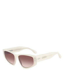 【送料無料】 イザベル マラン レディース サングラス・アイウェア アクセサリー Cat Eye Sunglasses 57mm Ivory/Pink Gradient