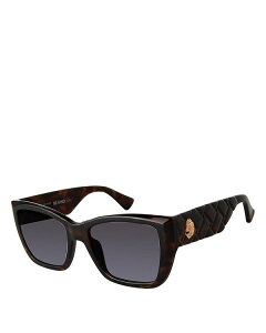 J[gWFCK[h fB[X ANZT[ TOXEACEFA KURT GEIGER LONDON Rectangle Sunglasses 54mm Havana/Gray Gradient O[