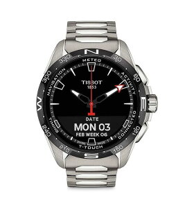 �e�B�\�b�g ���f�B�[�X �A�N�Z�T���[ �r���v Tissot T-Touch Connect Solar Smart Watch 47.5mm Black �u���b�N