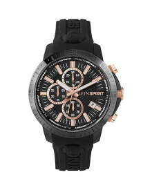 【送料無料】 プレイン スポーツ レディース 腕時計 アクセサリー Plein Gain Chronograph 43mm Black