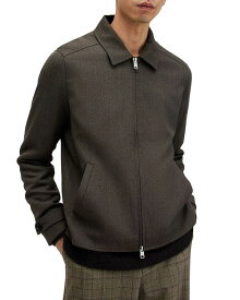 【送料無料】 オールセインツ メンズ ジャケット・ブルゾン アウター Howl Regular Fit Wool Jacket Brown