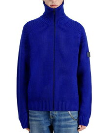 【送料無料】 ザ・クープルス メンズ ニット・セーター アウター Comfort Fit Zip Front Sweater Jacket Electric Blue