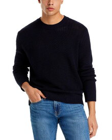 【送料無料】 フレーム メンズ ニット・セーター アウター Crewneck Long Sleeve Textured Sweater Midnight Blue