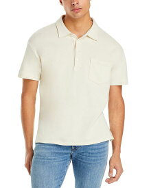 【送料無料】 フレーム メンズ ポロシャツ トップス Duo Fold Short Sleeve Polo Shirt White Canvas