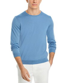 【送料無料】 ボス メンズ ニット・セーター アウター Leno Slim Fit Crewneck Sweater Light Pastel Blue