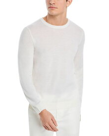 【送料無料】 ボス メンズ ニット・セーター アウター Leno Slim Fit Crewneck Sweater Open White