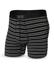 【送料無料】 サックス メンズ ボクサーパンツ アンダーウェア Ultra Stripe Boxer Briefs Black Crew Stripe