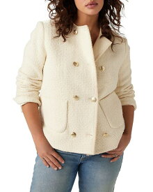 【送料無料】 バッシュ レディース ジャケット・ブルゾン アウター Joe Decorative Button Jacket Off White