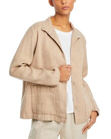 【送料無料】 エイリーンフィッシャー レディース ジャケット・ブルゾン アウター Stand Collar Jacket Wheat