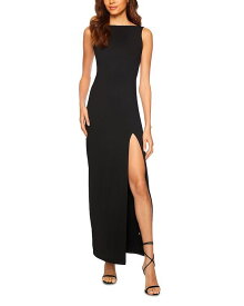 【送料無料】 スサナモナコ レディース ワンピース トップス Low Back Side Slit Gown Black