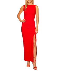 【送料無料】 スサナモナコ レディース ワンピース トップス Low Back Side Slit Gown Perfect Red