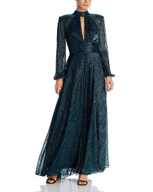 【送料無料】 アクア レディース ワンピース トップス Long-Sleeve Crinkle Dress - 100% Exclusive Black/Teal