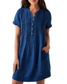 【送料無料】 ファレティ レディース ワンピース トップス Gemina Linen Dress Indigo