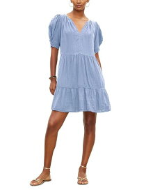 【送料無料】 ヴェルヴェットバイグラハムスペンサー レディース ワンピース トップス Bella Knot Short Sleeve Mini Dress Wave Blue