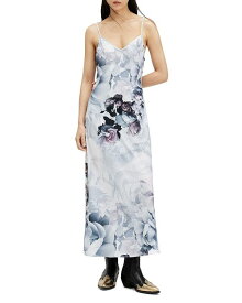 【送料無料】 オールセインツ レディース ワンピース トップス Bryony Valley Floral Print Maxi Dress White
