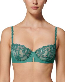 【送料無料】 シモーヌペレール レディース ブラジャー アンダーウェア Saga Lace Mesh Demi Bra Garden Green