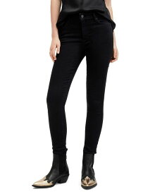 【送料無料】 オールセインツ レディース デニムパンツ ジーンズ ボトムス Miller Sizeme High Rise Ankle Skinny Jeans in Black Black