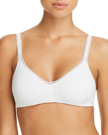 【送料無料】 オンゴッサメール レディース ブラジャー アンダーウェア Cabana Cotton Blend Stretch Bralette White