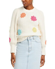 【送料無料】 レイルズ レディース ニット・セーター アウター Romi Crochet Flower Sweater Ivory Mult