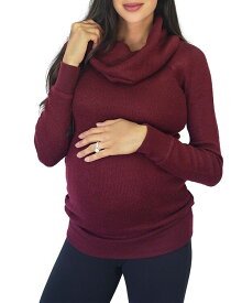 【送料無料】 イングリッド&イザベル レディース ニット・セーター アウター Maternity Cowl Neck Sweater Tawny Port