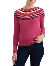 【送料無料】 ホッブスロンドン レディース ニット・セーター アウター Greta Crewneck Sweater Pink Multi