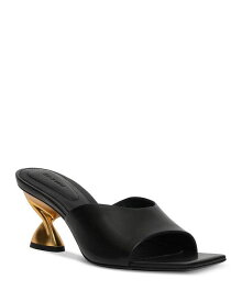 【送料無料】 シムカイ レディース スリッポン・ローファー シューズ Women's Nixxi Twist Slip On High Heel Sandals Black/Gold